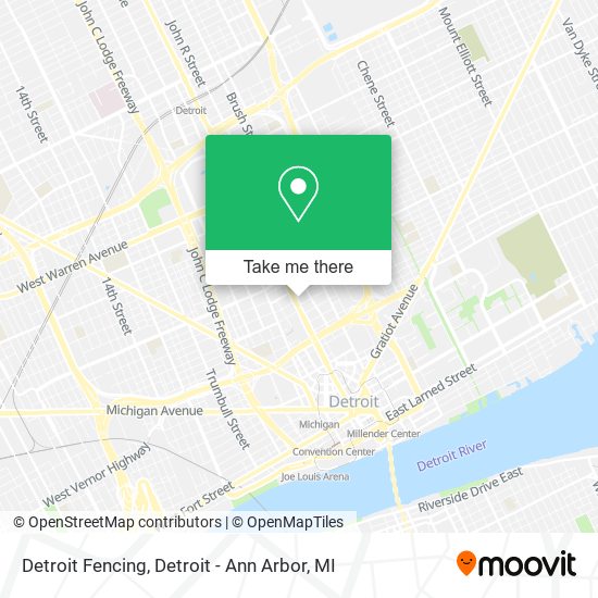 Detroit Fencing map