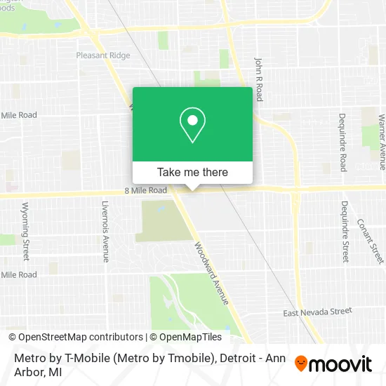 Mapa de Metro by T-Mobile (Metro by Tmobile)