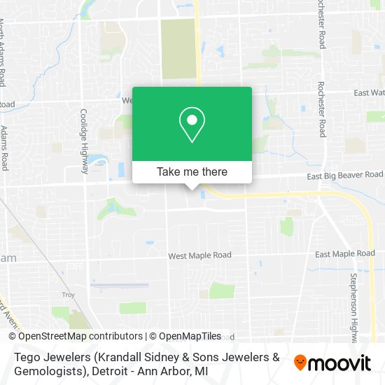 Tego Jewelers (Krandall Sidney & Sons Jewelers & Gemologists) map