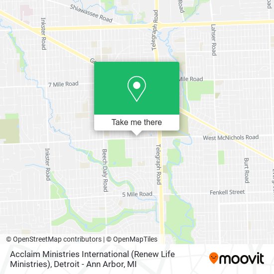 Acclaim Ministries International (Renew Life Ministries) map