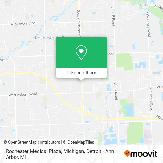 Rochester Medical Plaza, Michigan map