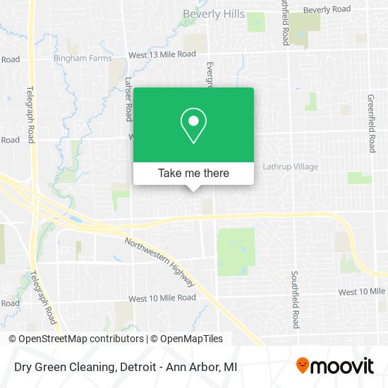 Dry Green Cleaning map