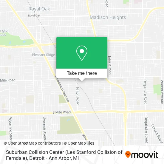 Suburban Collision Center (Les Stanford Collision of Ferndale) map