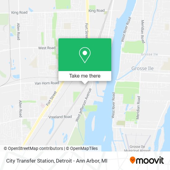 City Transfer Station map