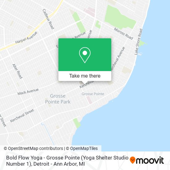 Mapa de Bold Flow Yoga - Grosse Pointe (Yoga Shelter Studio Number 1)