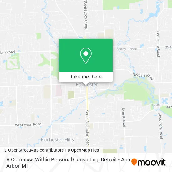A Compass Within Personal Consulting map