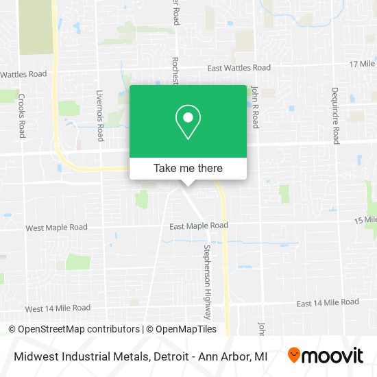 Midwest Industrial Metals map