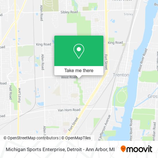 Michigan Sports Enterprise map