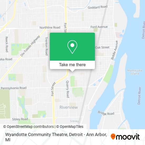 Mapa de Wyandotte Community Theatre