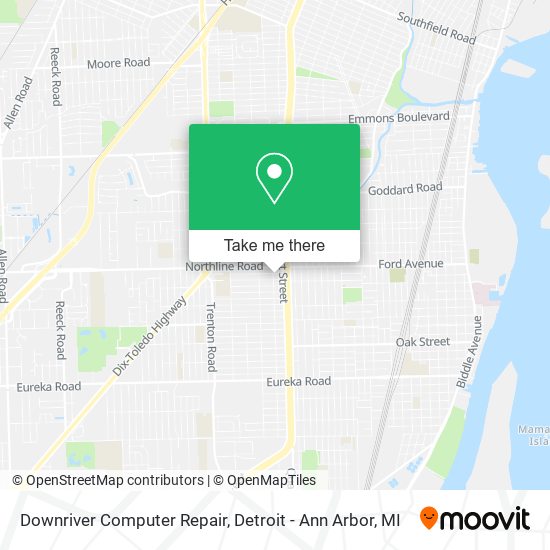 Downriver Computer Repair map