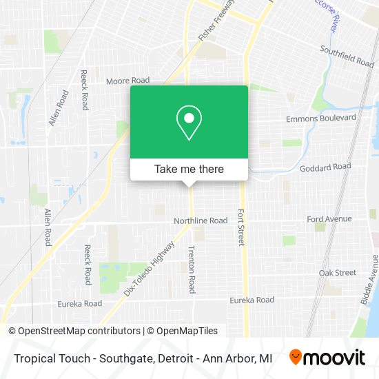 Tropical Touch - Southgate map