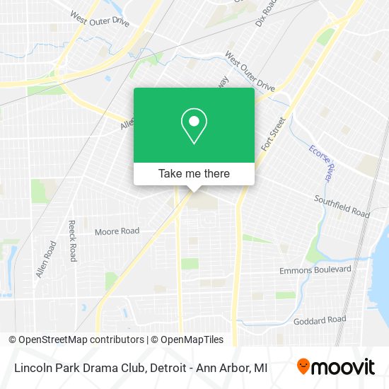 Lincoln Park Drama Club map