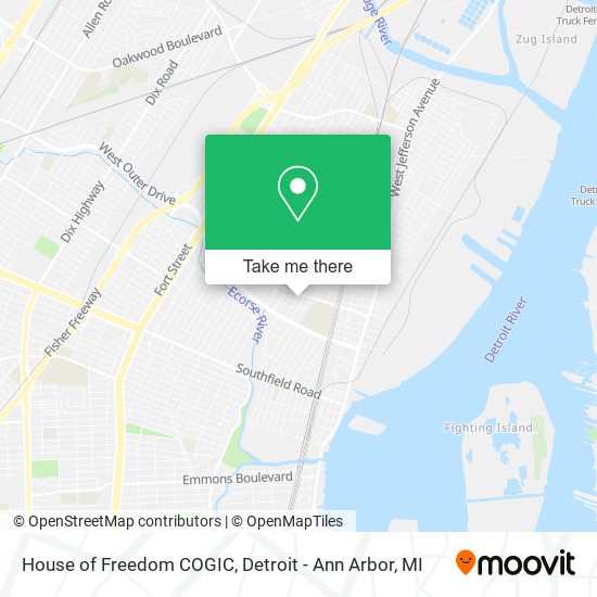House of Freedom COGIC map