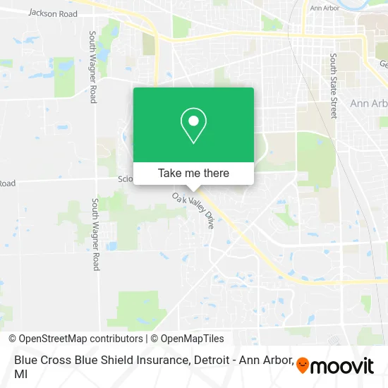 Blue Cross Blue Shield Insurance map