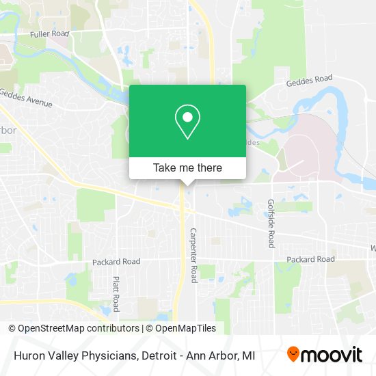 Huron Valley Physicians map