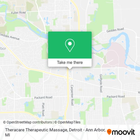 Theracare Therapeutic Massage map