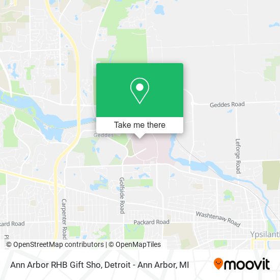 Mapa de Ann Arbor RHB Gift Sho