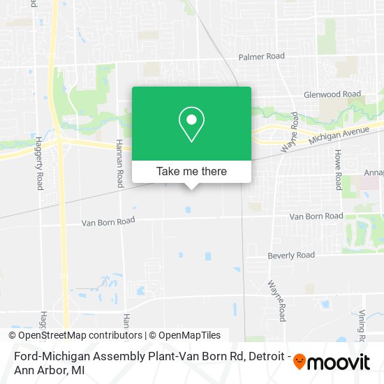 Ford-Michigan Assembly Plant-Van Born Rd map