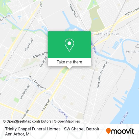 Trinity Chapel Funeral Homes - SW Chapel map