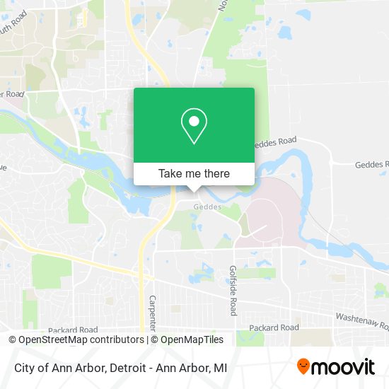 City of Ann Arbor map