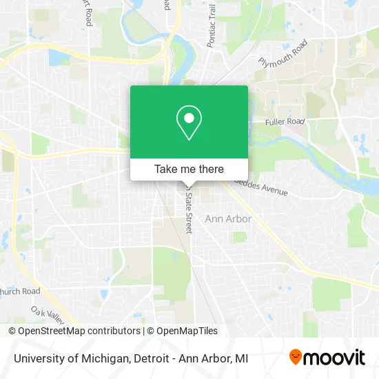 University of Michigan map