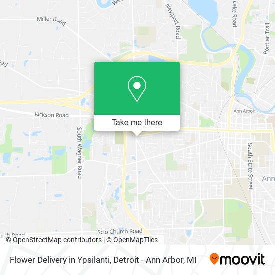 Flower Delivery in Ypsilanti map