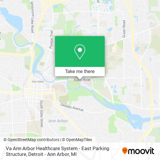 Va Ann Arbor Healthcare System - East Parking Structure map