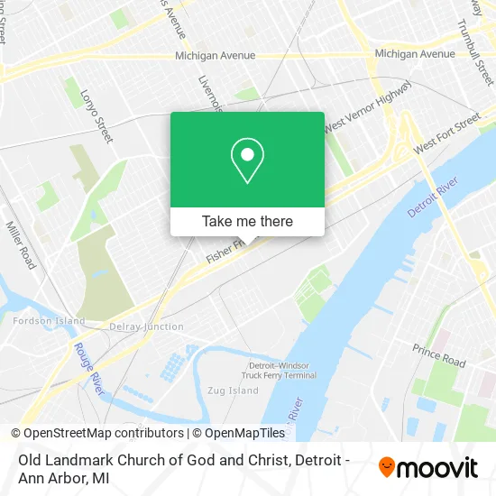 Old Landmark Church of God and Christ map