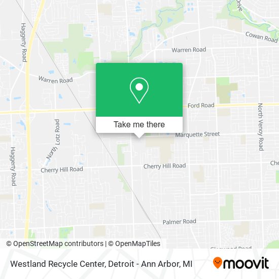 Westland Recycle Center map