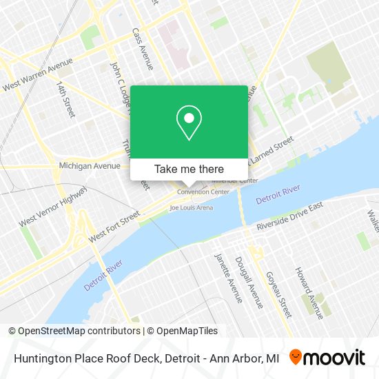Huntington Place Roof Deck map