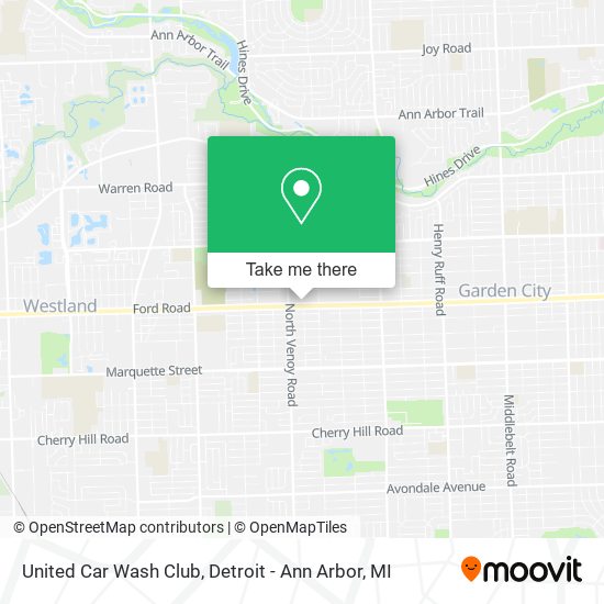 United Car Wash Club map