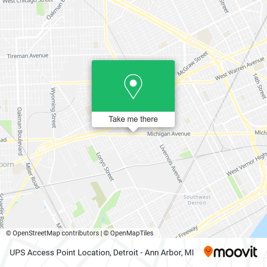 Mapa de UPS Access Point Location