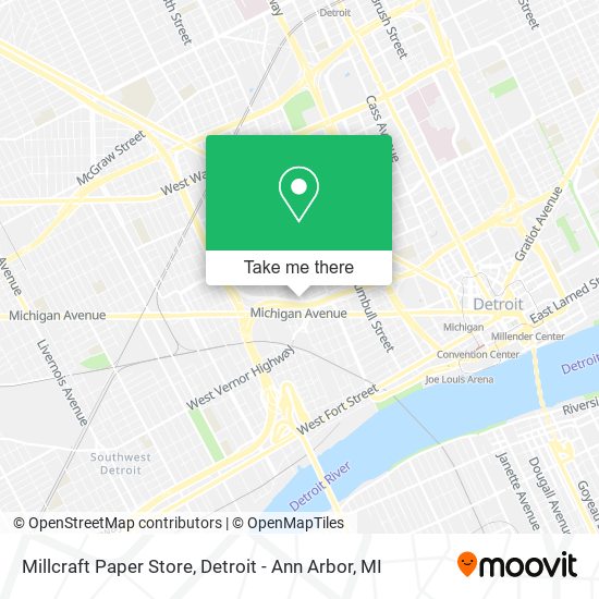 Millcraft Paper Store map