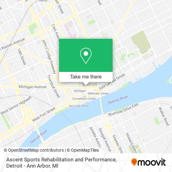 Mapa de Ascent Sports Rehabilitation and Performance