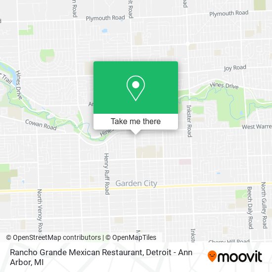 Mapa de Rancho Grande Mexican Restaurant