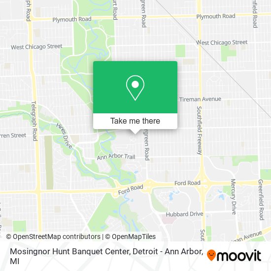 Mosingnor Hunt Banquet Center map