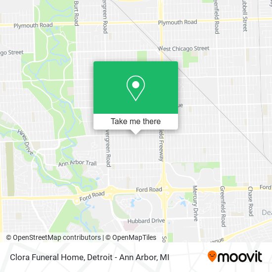 Clora Funeral Home map