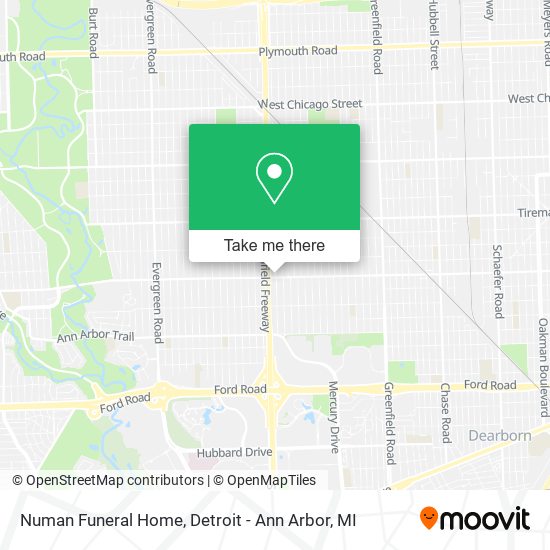 Numan Funeral Home map