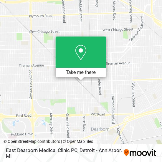 Mapa de East Dearborn Medical Clinic PC