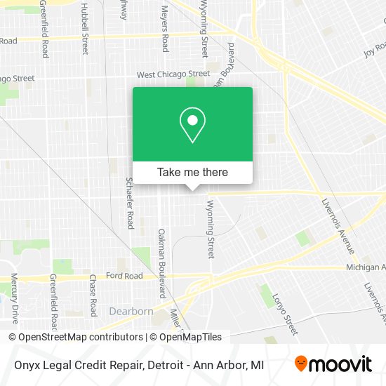 Onyx Legal Credit Repair map