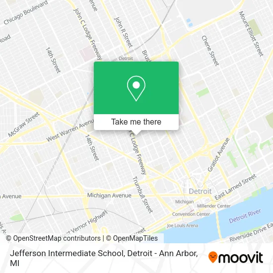 Mapa de Jefferson Intermediate School