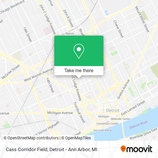 Mapa de Cass Corridor Field