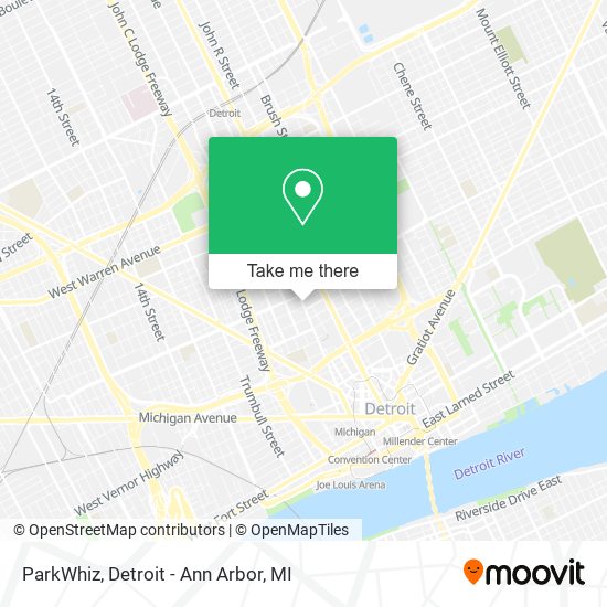 ParkWhiz map