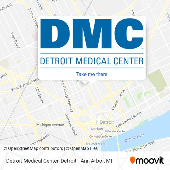Mapa de Detroit Medical Center