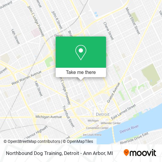 Northbound Dog Training map