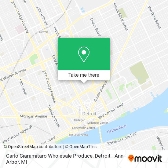 Carlo Ciaramitaro Wholesale Produce map