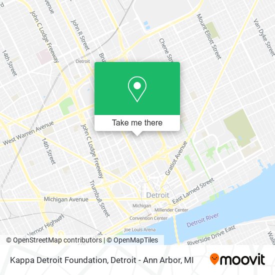 Kappa Detroit Foundation map