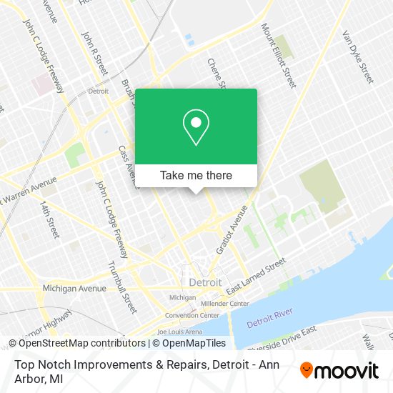 Top Notch Improvements & Repairs map