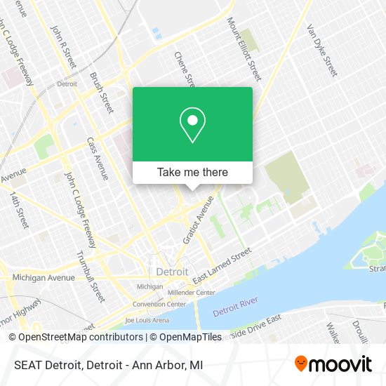 Mapa de SEAT Detroit