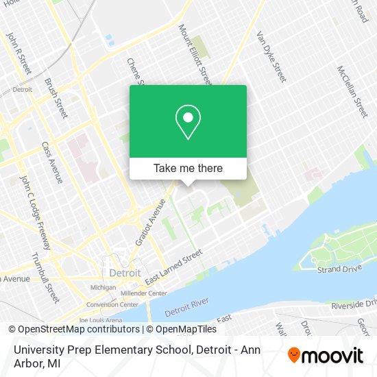 Mapa de University Prep Elementary School